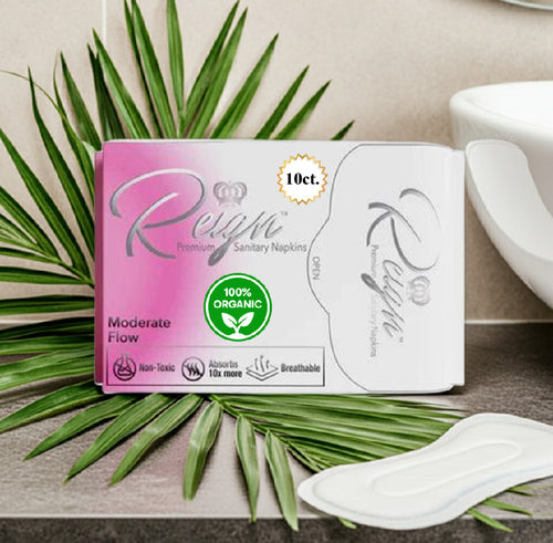 Reign Premium Sanitary Napkins Moderate Flow Maxi Pads for Women