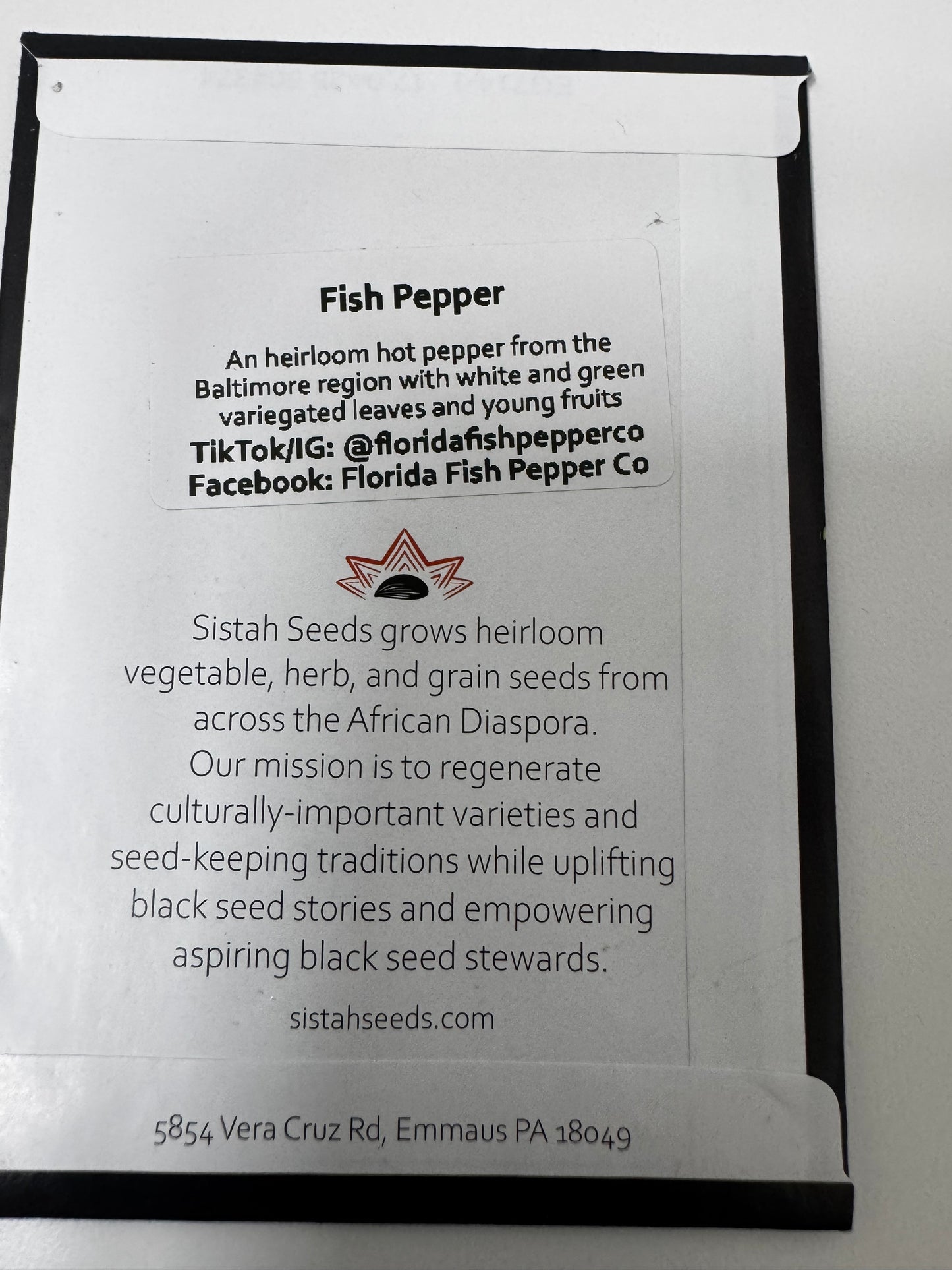 Sista Seeds by Florida Fish Pepper Co