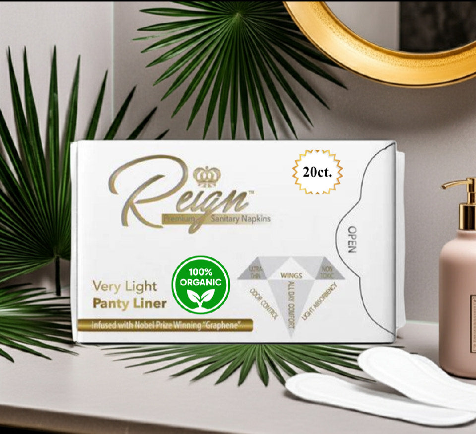 Reign Very Light Panty Liners, Menstrual Sanitary Napkins for Women, Feminine Panty Liners with Wings