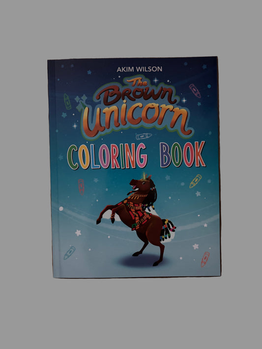 The Brown Unicorn Coloring Book by Soulseed