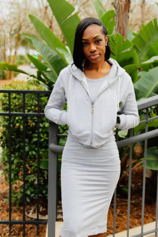 Grey Women's Dress Set